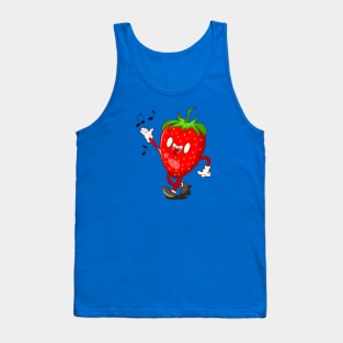 Cute happy strawberry Tank Top